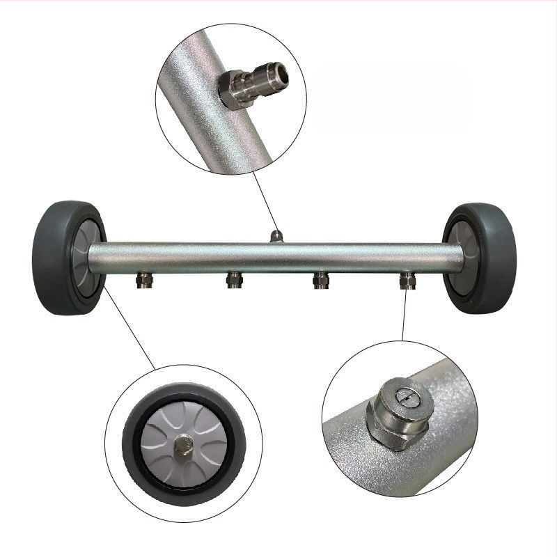 Rige automobilio šono ploviklis ir kelio šluostė, dviejų paskirčių paviršiaus valytuvas, 4000 psi, aliuminio lydinys, 1550 g