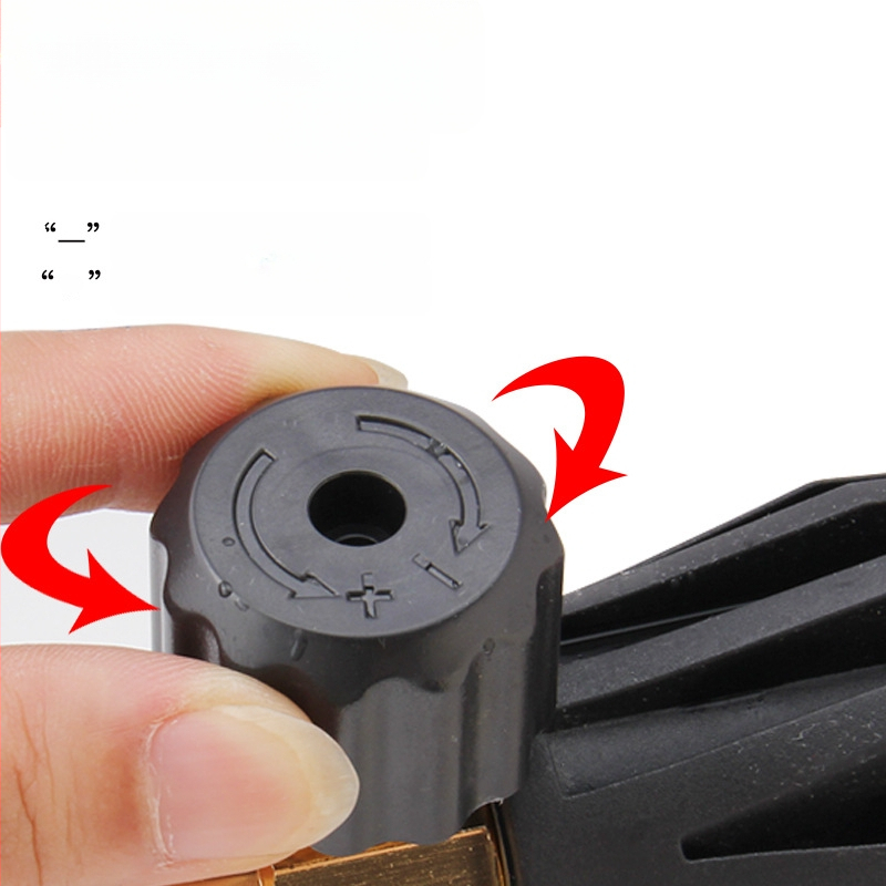 Anlux vara augsta spiediena putas smidzinājs automašīnu mazgāšanai - regulējama fanveida uzgalis, vara galva un rokturis, 130 BAR, izsmidzināšanas attālums 10