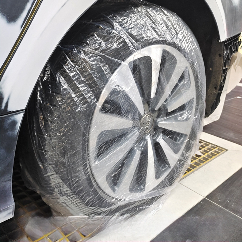 Πλαστική θήκη μίας χρήσης για ελαστικά αυτοκινήτων για βαφές, καθολική προστασία κατά της ούρησης σκύλου, PVC, μοντέλο +63, μάρκα Great beauty speed of light, πιστοποιημένη ιδιωτική ετικέτα: Ναι