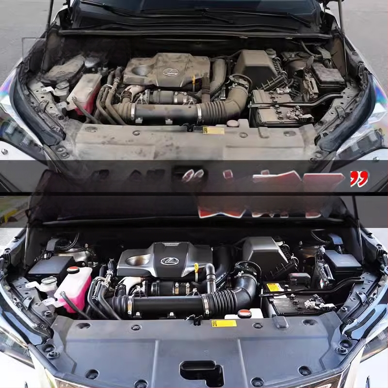 Dzinēja nodalījuma ārējā tīrīšanas šķīdums, sārmaina putu degreizers; noņem smagus eļas traipus; derīguma termiņš 3 gadi.