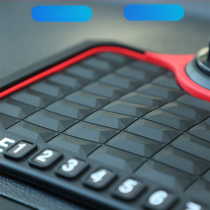 PVC materiāla pretslīdēšanas paliktnis automašīnai ar 360° griežamu navigācijas turētāju un daudzfunkcionālu uzglabāšanas paliktni uz instrumentu paneles