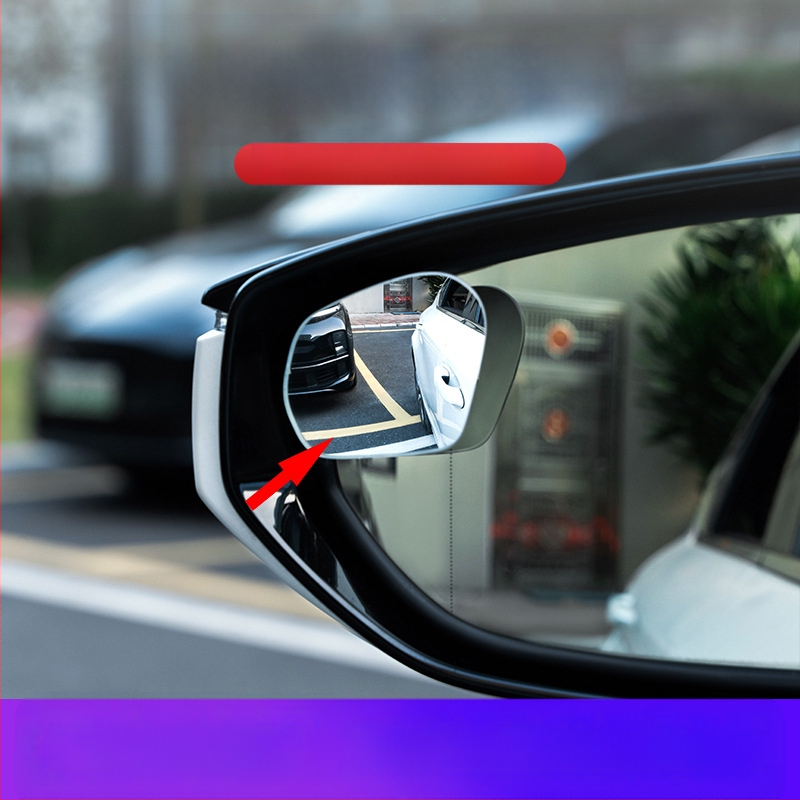 Автомобилно задно огледало – кръгло, помощ за слепи зони, 360° широкоъгълно виждане, монтаж с вакуумна присоска