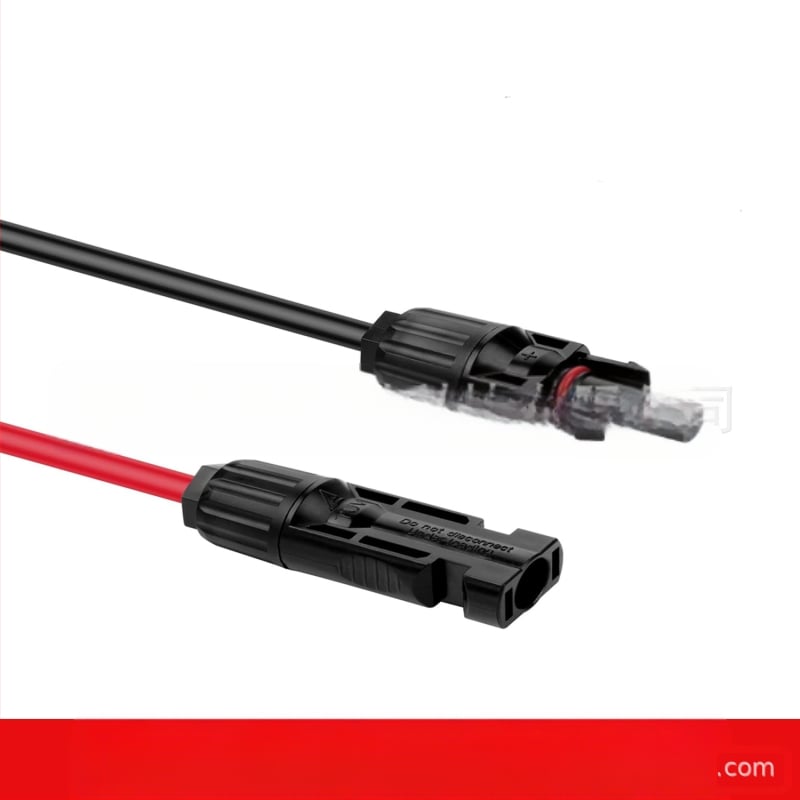 MC4 iki MC4 plėtimo kabelis saulės sistemoms, 10 AWG didelės galios maitinimo laidas, atsparus vandeniui vidaus ir lauko įrangai