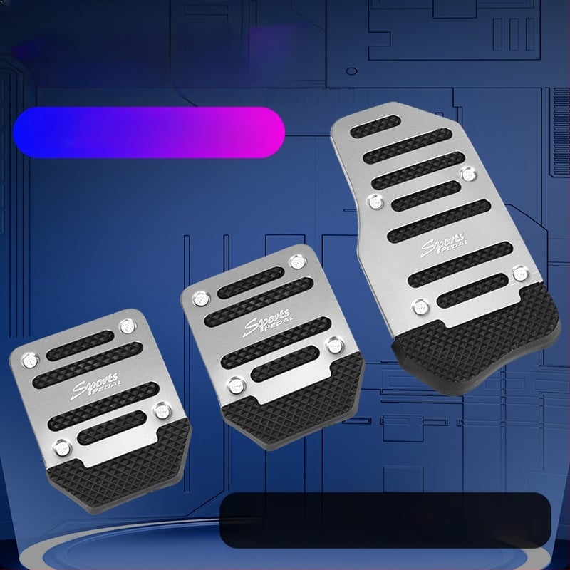 Automobilio pedalo komplektas – neslidūs aliuminio lydinio pedalai mechaninei pavarų dėžei, universalus suderinamumas, Jiachangqi