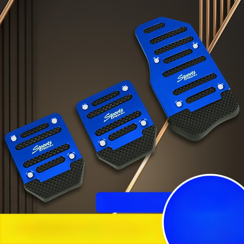 Automobilio pedalo komplektas – neslidūs aliuminio lydinio pedalai mechaninei pavarų dėžei, universalus suderinamumas, Jiachangqi