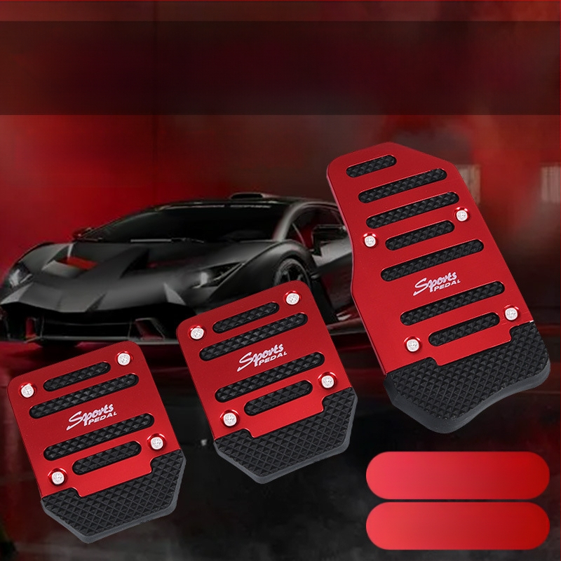 Automobilio pedalo komplektas – neslidūs aliuminio lydinio pedalai mechaninei pavarų dėžei, universalus suderinamumas, Jiachangqi