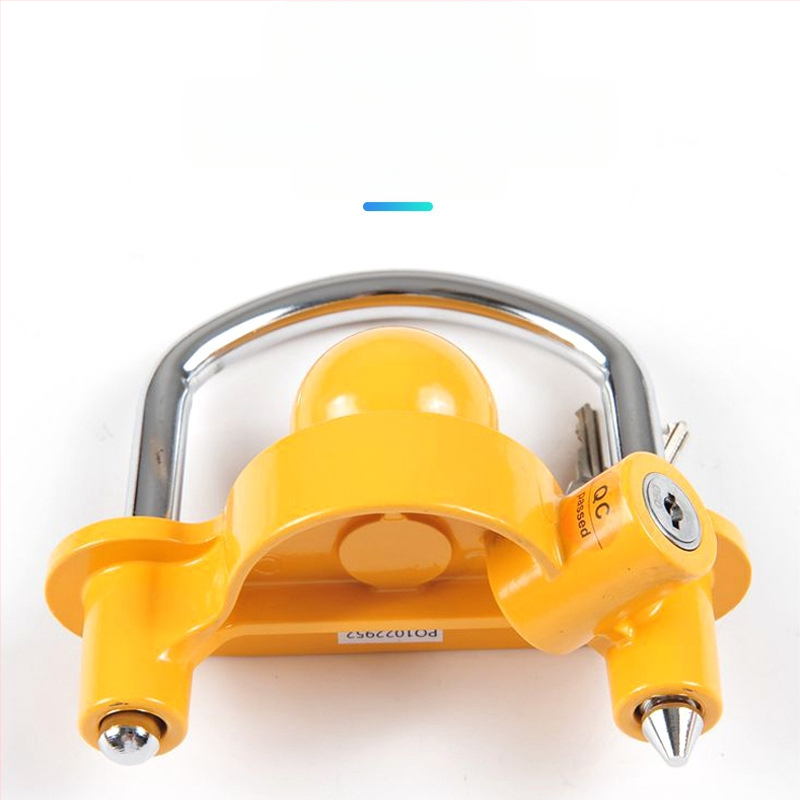 Apsauginis užraktas ant priekabės vagystės, modelis S241, aliuminio lydinys + geležis, cinko lydinio cilindras