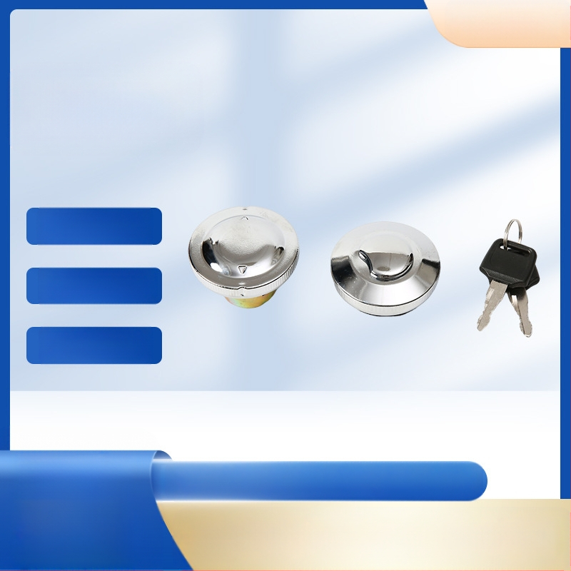 Стоманен капак за резервоар на мотори и трицикли – универсален модел със ключ и стандартен дизелов капак за резервоар с уплътнение против течове