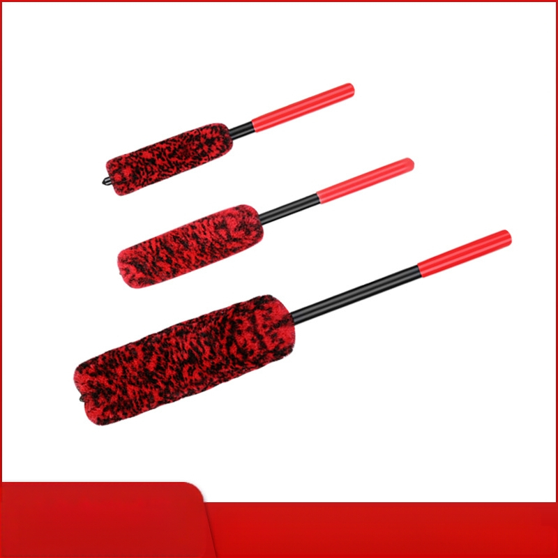 Automobilio rato hubo valymo šepetys pluoštas – trijų dalių komplektas, PU pluoštas, prekės ženklas Shili`s House, kodas Ah–jd–011