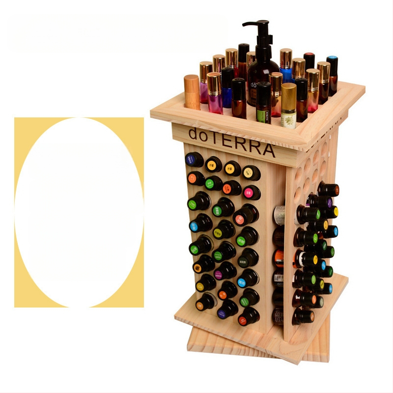 Koka 125 nodalījumu griezīgs ēterisko eļļu displejs, modelis SI1006, pielāgota apstrāde, logotipa drukāšana pieejama