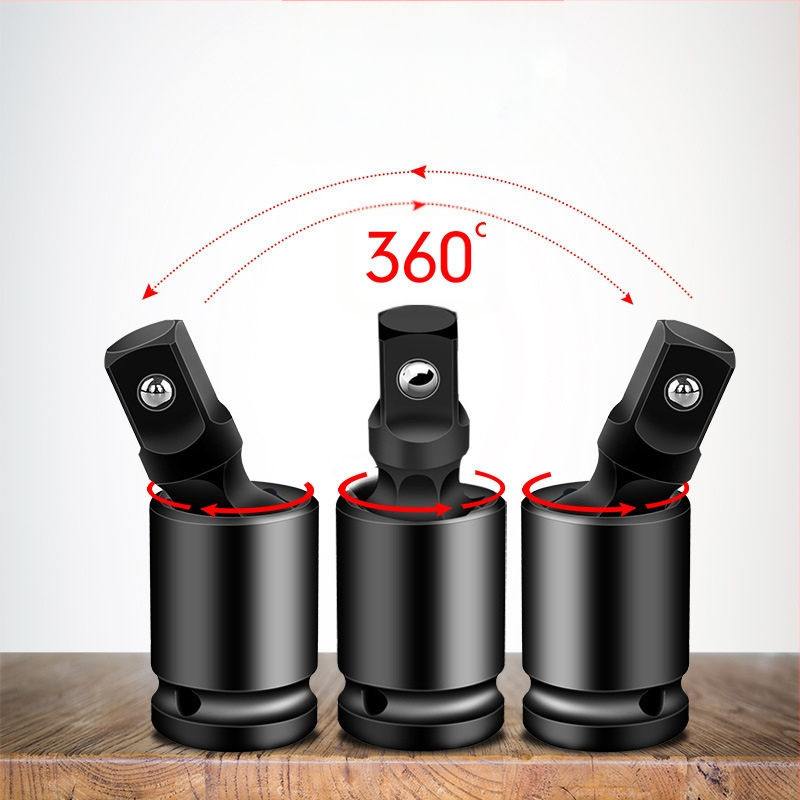 Univerzalni zglobni adapter za utičnicu za pneumatijski/električni odvijač, 360° rotacija; materijal: kromomolibden čelik; površinska obrada: kromiranje; težina: 170; marka: Other