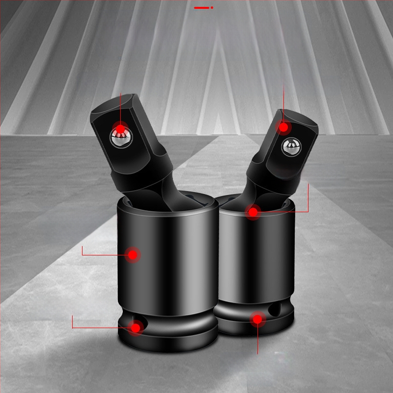 Univerzalni zglobni adapter za utičnicu za pneumatijski/električni odvijač, 360° rotacija; materijal: kromomolibden čelik; površinska obrada: kromiranje; težina: 170; marka: Other