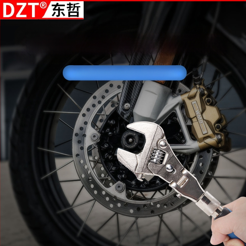 DZT 5-in-1 Mitmekülgne Reguleeritav Võti koos Sulguva Peaga ja Kiire Teleskoop‑Rattaiga – Kroom-Vanadiumpu Steel