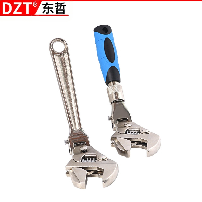 DZT 5-in-1 Mitmekülgne Reguleeritav Võti koos Sulguva Peaga ja Kiire Teleskoop‑Rattaiga – Kroom-Vanadiumpu Steel