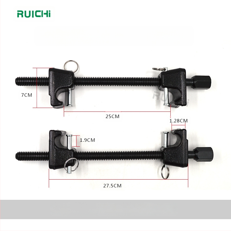 DTBD 2 τεμ. Εργαλείο αποσυναρμολόγησης αμορτισέρ αυτοκινήτου και συμπιεστής ελατηρίου — χρωμιοβάνιο ατσάλι, πλαστικό κουτί, 3.6 kg
