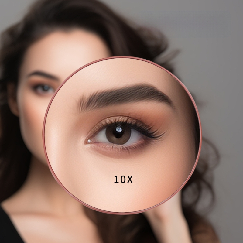 Κοσμητικό καθρέπτης με μεγέθυνση 3x, 5x, 7x, 10x, 20x, 30x; φορητός; με τρεις αναρροφητήρες για μπάνιο