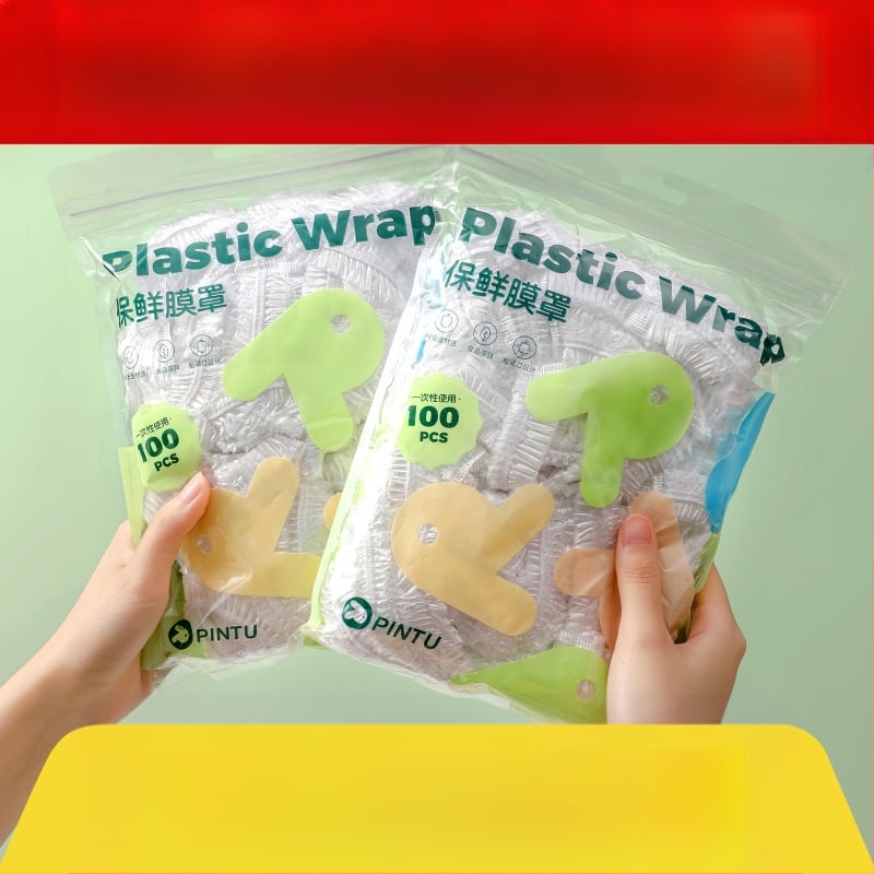 Еднократна покривалка за свежо съхранение на остатъци, PE, -60°C до 140°C, проста опаковка, 1 брой