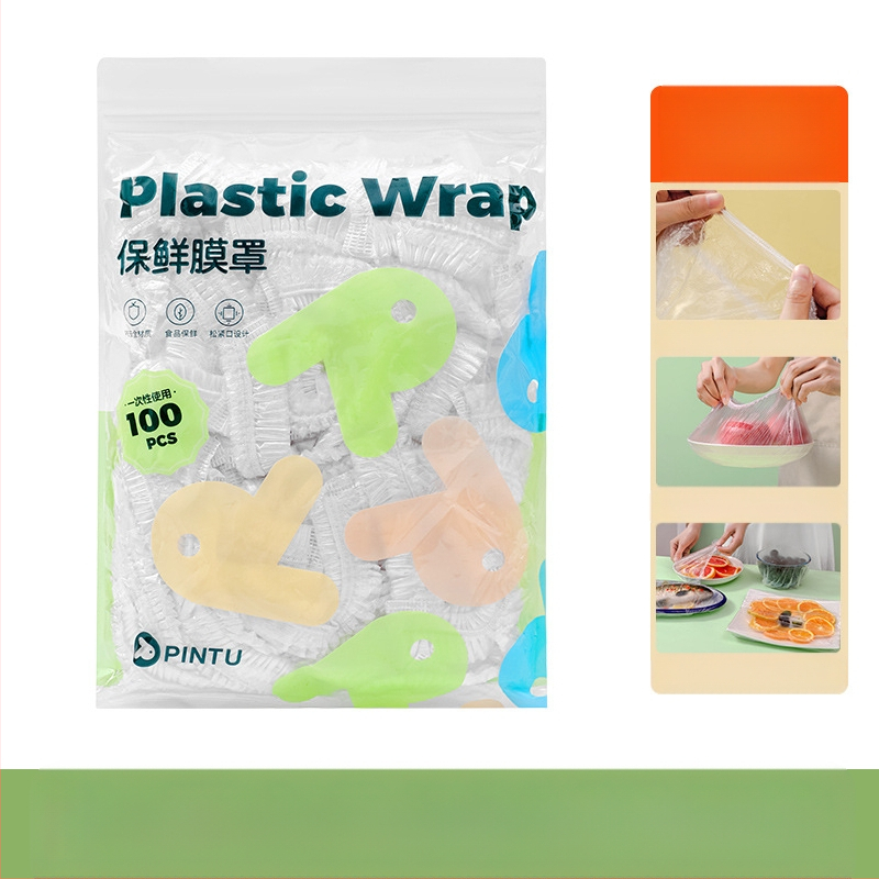 Еднократна покривалка за свежо съхранение на остатъци, PE, -60°C до 140°C, проста опаковка, 1 брой