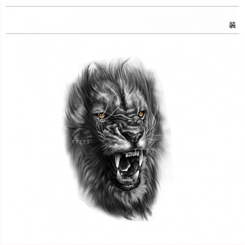 Tetovējumu uzlīmes ar lauvas galvas motīvu; zīmols Phil art; amatniecība: Cits; apstrāde un personalizācija: Nē; ražošanas process: Cits; dāvana: Nē.