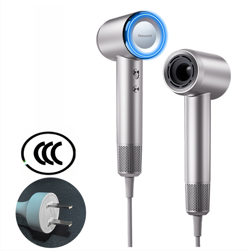 Plaukų džiovintuvas su neigiamais jonais, be šepetėlių variklio, 1600 W, 220 V, koncentratoriaus antgalis (RW925)