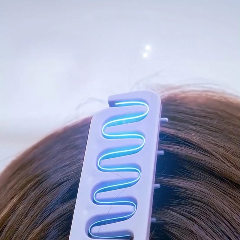 Matu ķemme no ABS materiāla, universāls stilizēšanas instruments sakņu pacelšanai un apjomam