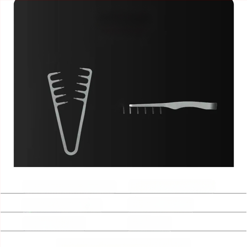 Matu ķemme no ABS materiāla, universāls stilizēšanas instruments sakņu pacelšanai un apjomam