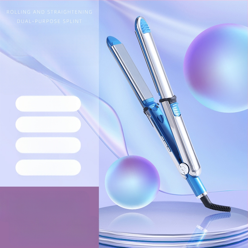 Dubultfunkcionāla matu lokšķēre un gludināšanas iekārta — keramiska apkures elements, siltuma vadītāja diametrs mazāks par 15 mm, 15 temperatūras līmeņi, 350 W, 127–220 V