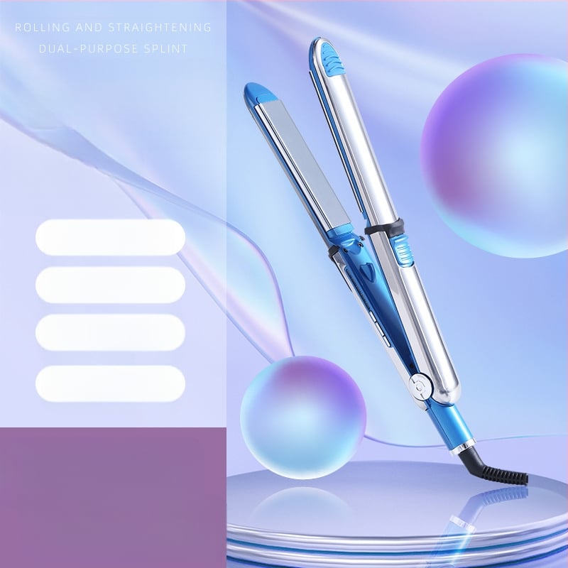 Dubultfunkcionāla matu lokšķēre un gludināšanas iekārta — keramiska apkures elements, siltuma vadītāja diametrs mazāks par 15 mm, 15 temperatūras līmeņi, 350 W, 127–220 V