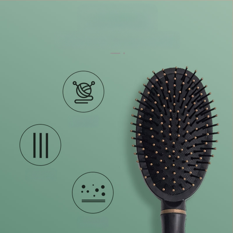 Dr. Fat Pieptene cu pernă de aer – pentru păr lung și creț, masaj, anti-statice