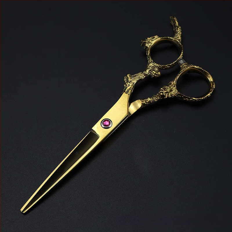 Plakanās frizieru šķēres ar 28 zobiem un 25% retināšana