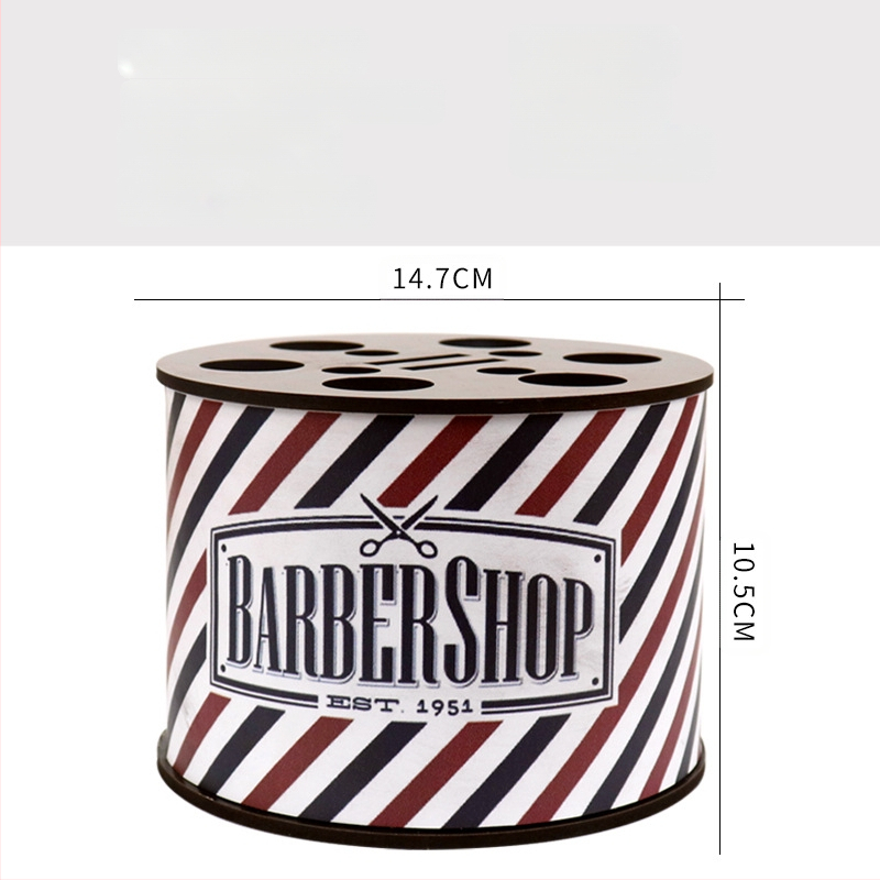 Frizieru instrumentu uzglabāšanas kārba ar neslīdošu pamatu – retro personalizēts dizains šķērēm un ķemmēm