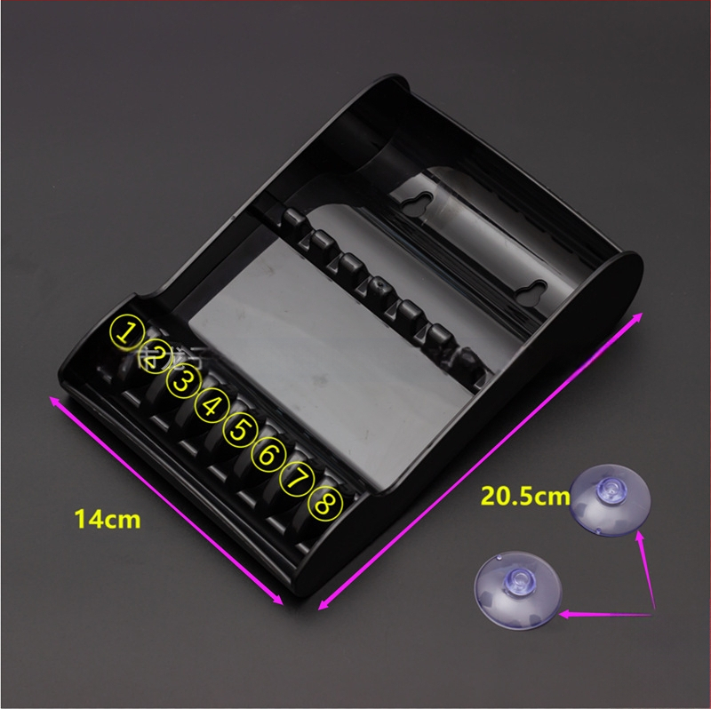 Frizieru šķērēm kaste ar neslīdošu turētāju – frizieru salonam organizētājs