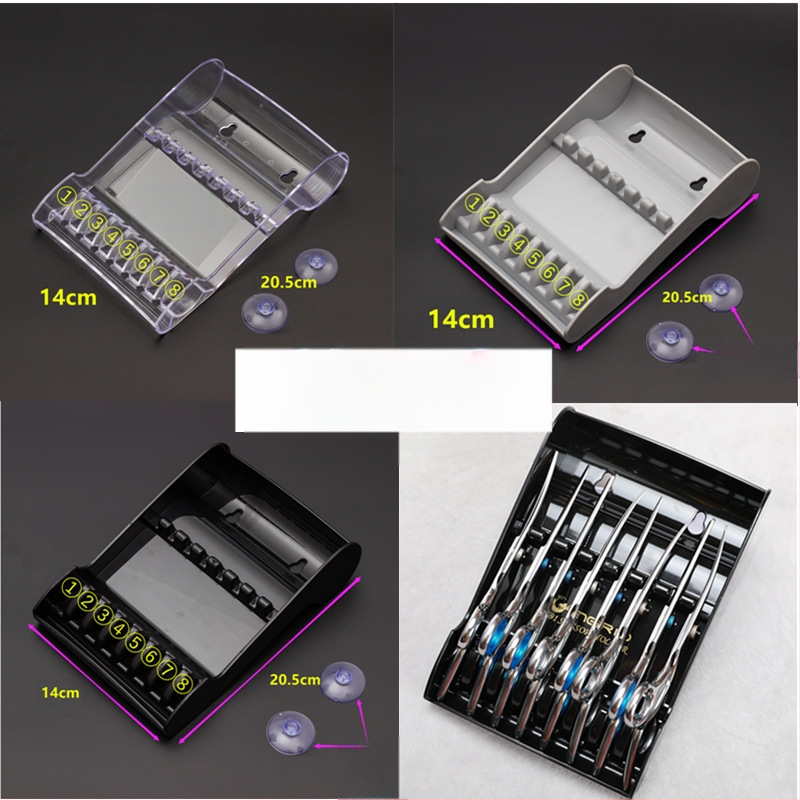 Frizieru šķērēm kaste ar neslīdošu turētāju – frizieru salonam organizētājs