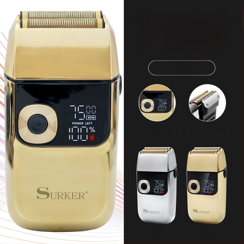 Surker elektriskais skuveklis ar 2 asmeņiem, pilnībā mazgājams, LED displejs, 120 min darbības laiks