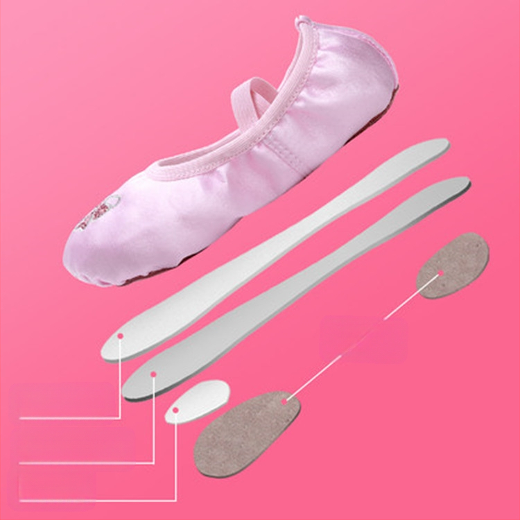 Vaikų baleto bateliai, Iron Arrow, viršutinė dalis iš šilko, padas iš jautienos odos, įprasto storio