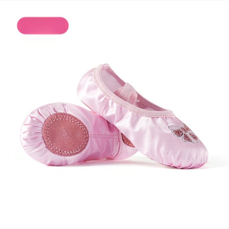 Vaikų baleto bateliai, Iron Arrow, viršutinė dalis iš šilko, padas iš jautienos odos, įprasto storio