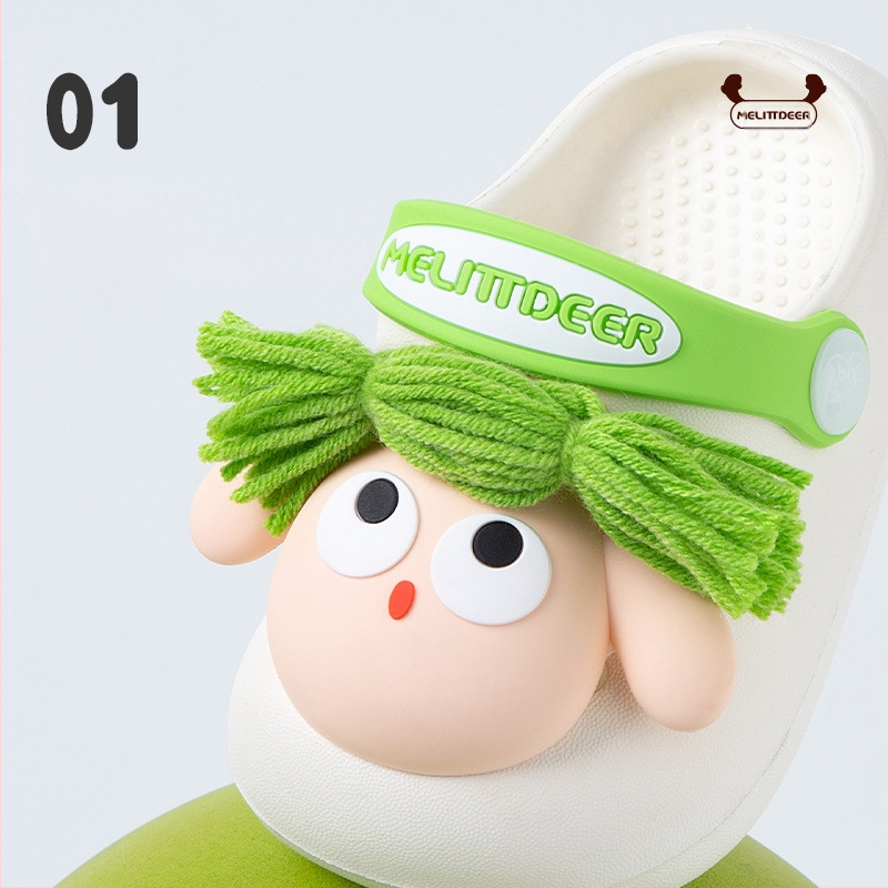 Bērnu sandales ar karikatūras rakstu, EVA augšdaļa un EVA zole, elpojošas, ātri žūst.