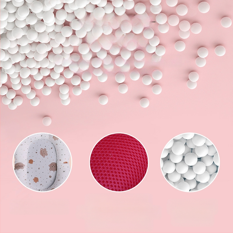 Kūdikio vonios kilimėlis su rėminiu tinklu; medžiaga: keturių krypčių elastinis audinys + tinklas + poliesterio užpildas + PE kabliukas; tinka sėdėjimui ir gulėjimui