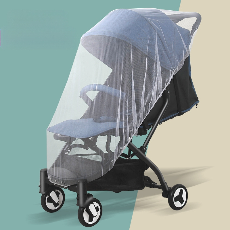 Δίχτυ προστασίας για καρότσι μωρού με πλήρες κάλυμμα, καθολικό, αναπνεύσιμο δίχτυ; μονή πόρτα, πλαστικό πλαίσιο; για ηλικίες 0–6 ετών; διατίθεται παραμετροποίηση; προστασία από κουνούπια, άνεμο και πτώσεις.