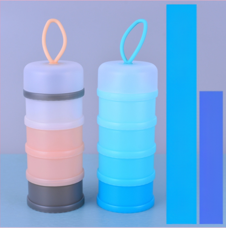 Hi-wang Espoir Pienų miltelių dėžutė – nešiojama daugiasluoksnė formulių organizatorius su savarankiškomis skyryklėmis, didelė talpa, tinkama nuo kūdikio iki 3 metų