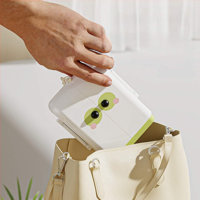 Vaikų nešiojamas dvipusis sulankstomas butelių šepetėlių rinkinys – daugiafunkcinės šepetėlių valymui puodeliams, silikoninis puodelio šepetėlis ir saugojimo dėžutė