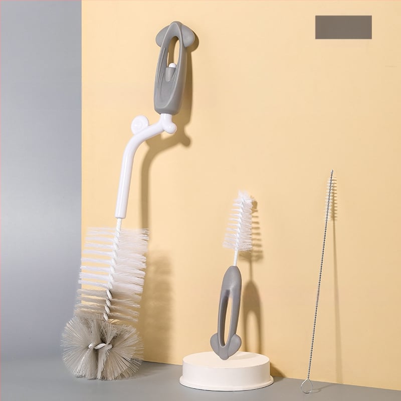 SAIDAH Pasukamas kūdikių butelių šepetėlis su nailoninėmis šerelėmis — tinkamas kūdikių buteliukams, vandens buteliams ir puodeliams