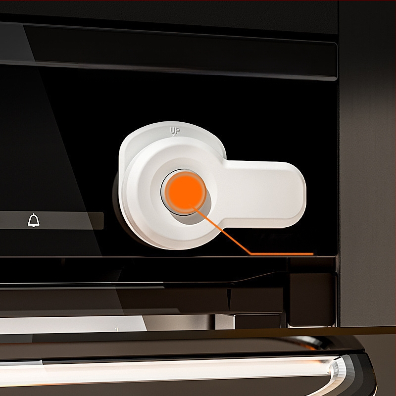 Vaikų saugos užraktas mikrobangų krosnelės durims – vidaus gamybos produktas, prekės ženklas: kitas, be privatizavimo ženklo