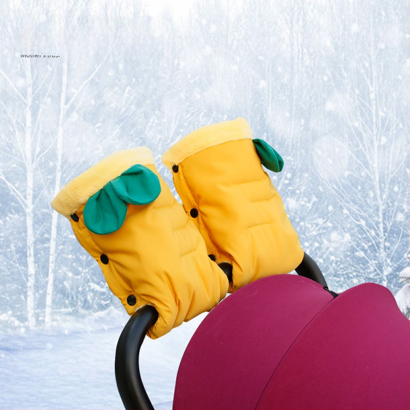 Anteyou ziemas bērnu ratu cimdi - silti, vēja izturīgi un ūdensizturīgi, ar French brushed materiālu