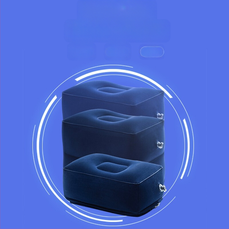 Φουσκωτή επιφάνεια ποδιών με PVC φλοκ, τριών στρώσεων κατασκευή, πάχος 0.25 mm, φορητή βάση ποδιών για ταξίδια HX0232