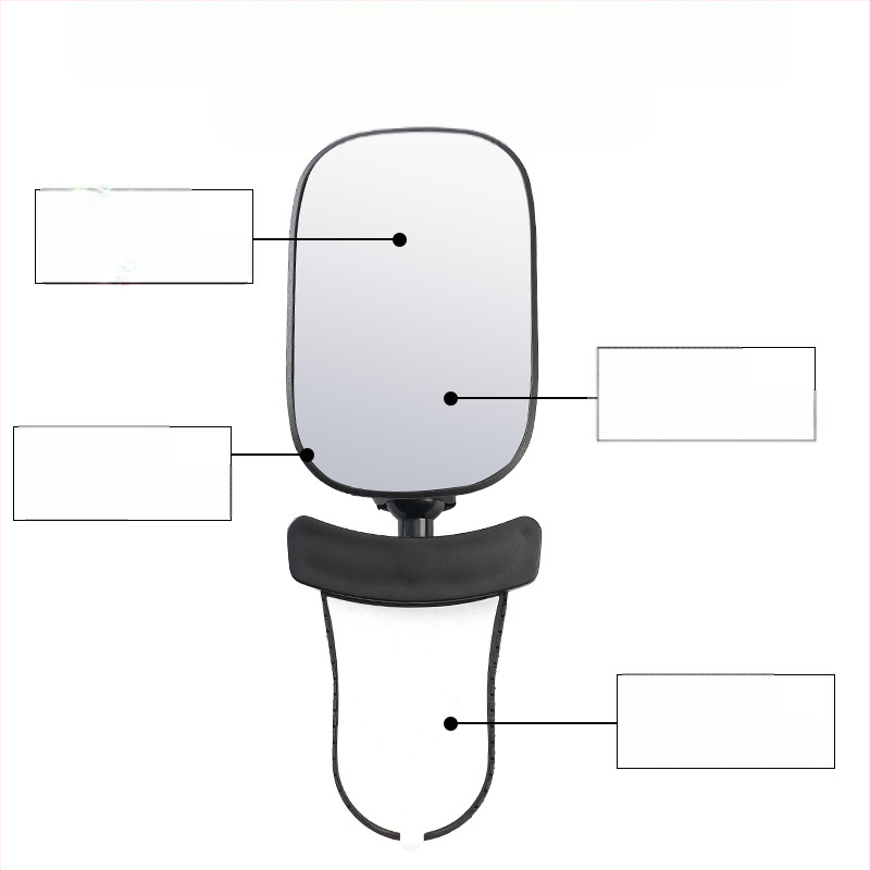 Automobilio vidinis galinio vaizdo veidrodėlis, 360° sukimasis, reguliuojamas; kūdikių stebėjimo veidrodėlis, skirtas transporto priemonėms su keturiais ratais