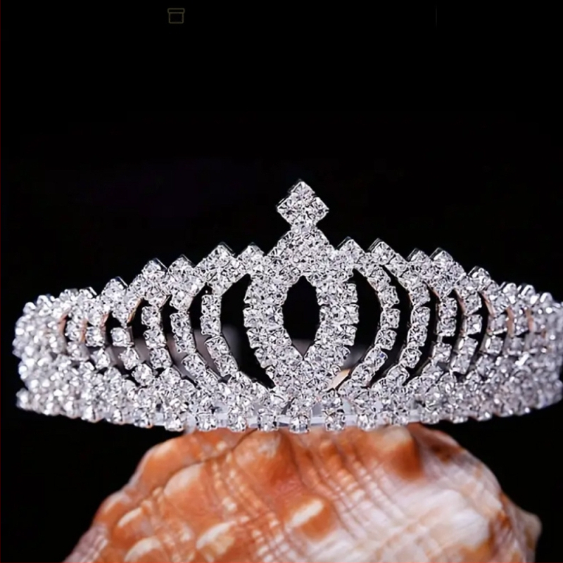Rhinestone karūna galvai – universalus, elektroplakavimas, krištolai