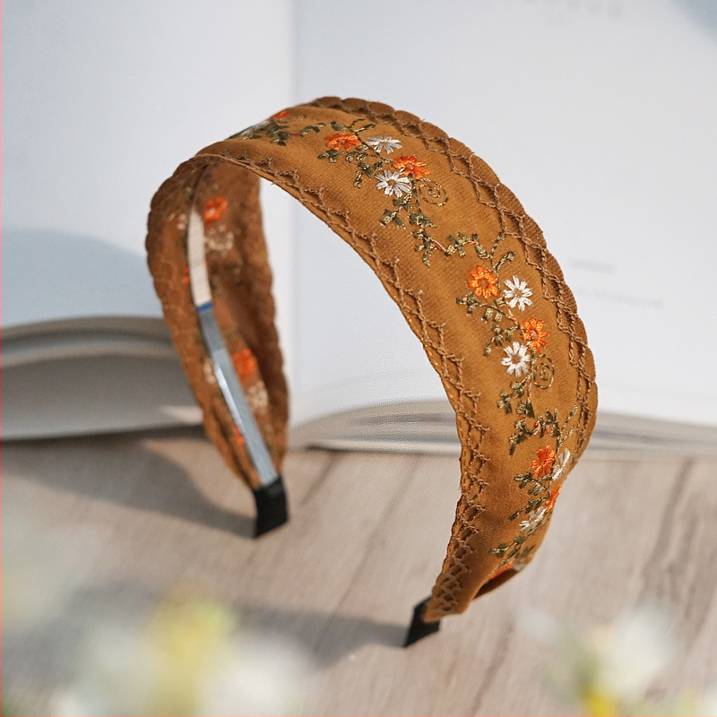 YOAPOE Jewelry етно-стил ръчно изработена платнена лента за глава, ретро дизайн