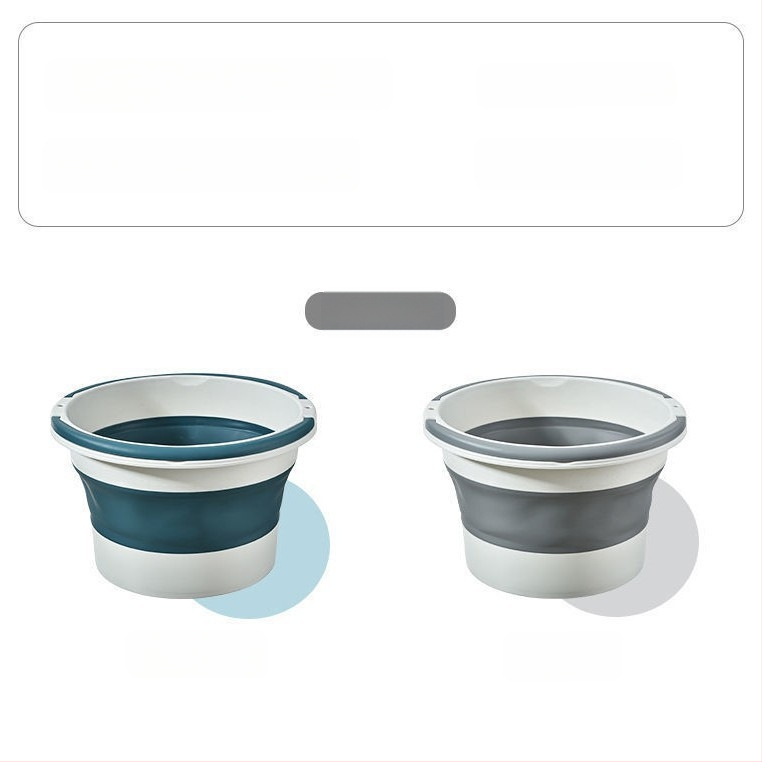 Sulankstoma kojų vonelė su masažine funkcija - nešiojama plastikinė kojų vonelė (PP+TPR)