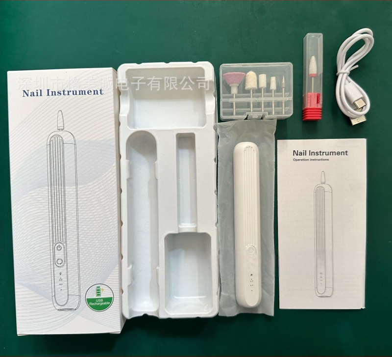 Nagu freza – nešiojama įkraunama piešik tipo elektrinė nagų freza, modelis M6, OEM ženklas, Shenzhen, Guangdong